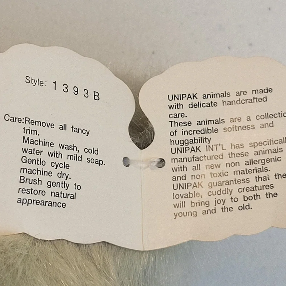 Unipak Teddy Bear Vintage 1990 Stuffed Animal Plush Toy Collectible Green